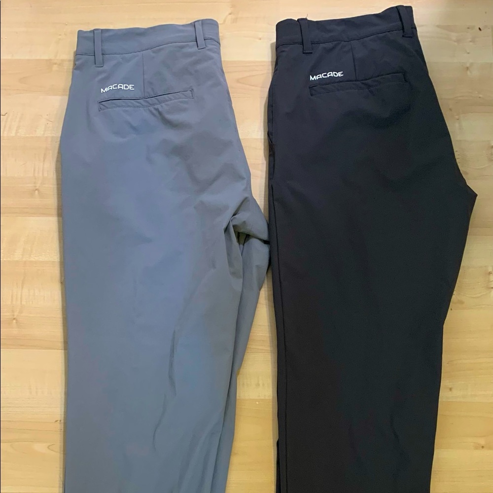 Two pairs of mens Macade jogger golf pants 32x30